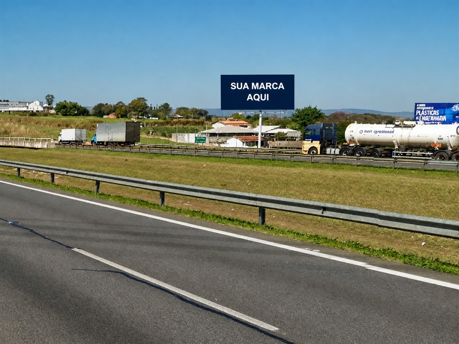 Painel rodoviário na Bandeirantes — KM 68+000 — sentido Campinas — ficha 37, mídia OOH na Rodovia dos Bandeirantes SP-348