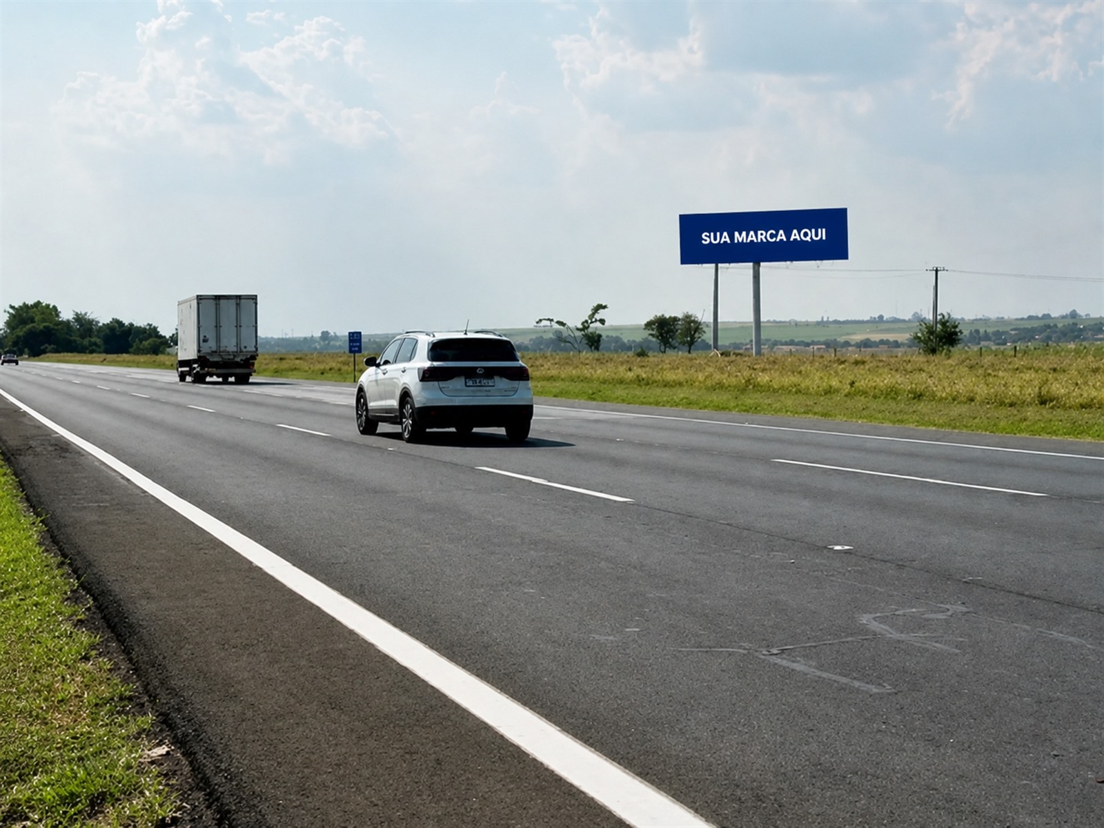 Estrutura de mídia OOH na Bandeirantes — KM 119+000 — sentido Sumaré — ficha 51, mídia OOH na Rodovia dos Bandeirantes SP-348