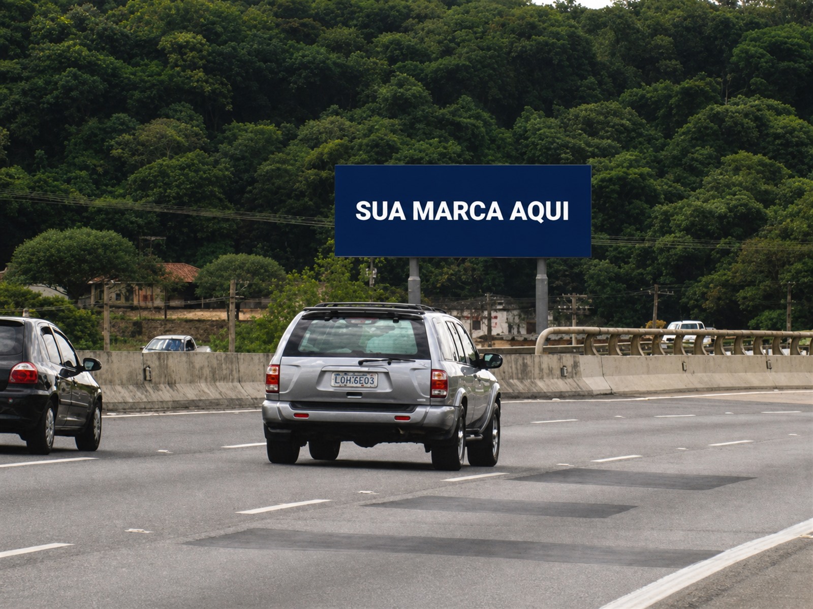 Painel rodoviário na Bandeirantes — KM 66 — sentido Interior — ficha 57, mídia OOH na Rodovia dos Bandeirantes SP-348, próximo a Jundiaí