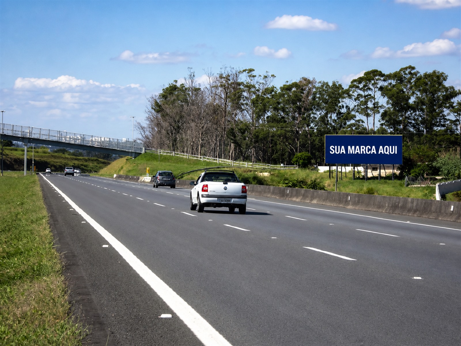 Estrutura de mídia OOH na Bandeirantes — KM 100+000 — sentido São Paulo Capital — ficha 79, mídia OOH na Rodovia dos Bandeirantes SP-348